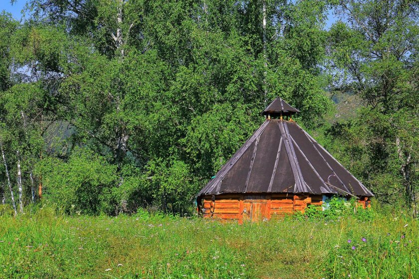 Чадыр жилище алтайцев