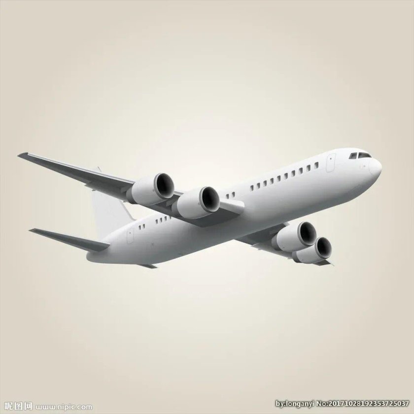 Самолет на белом фоне