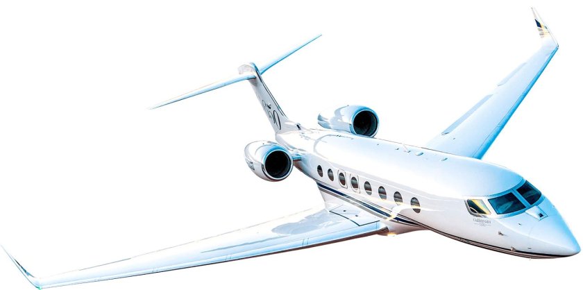 Самолет на белом фоне