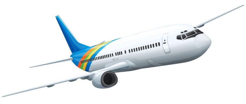 Самолет на белом фоне
