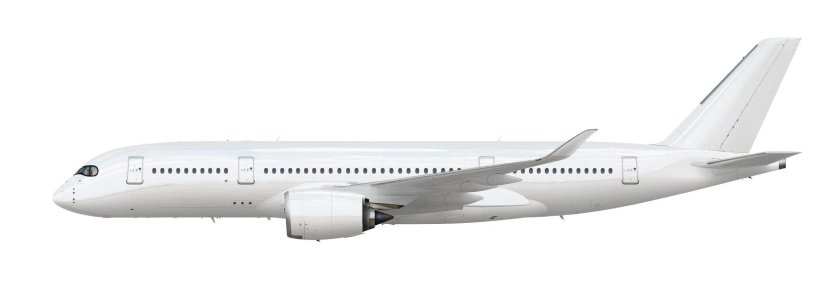 Airbus a320 сбоку белый