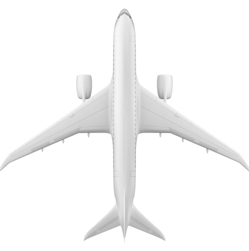 Самолет сверху