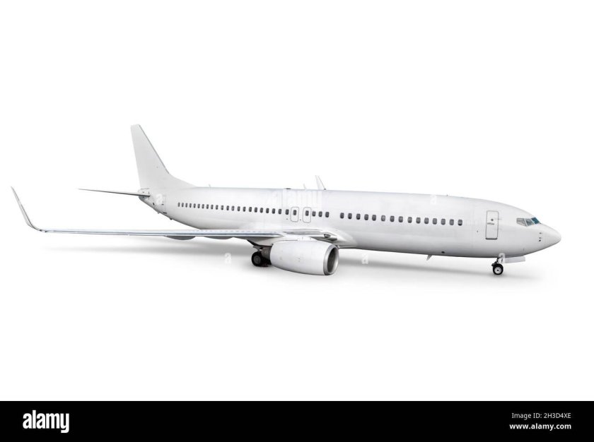 Самолет белые кресла изолированно