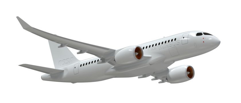 Самолет на белом фоне