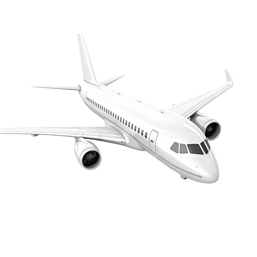 Самолет белый