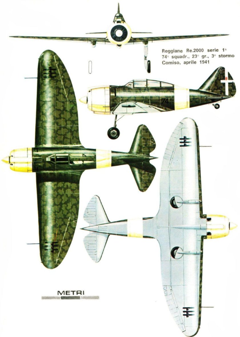 Истребитель Reggiane re.2000