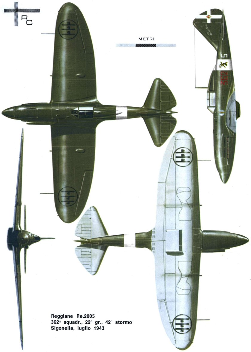 Истребитель Reggiane re.2005 Sagittario