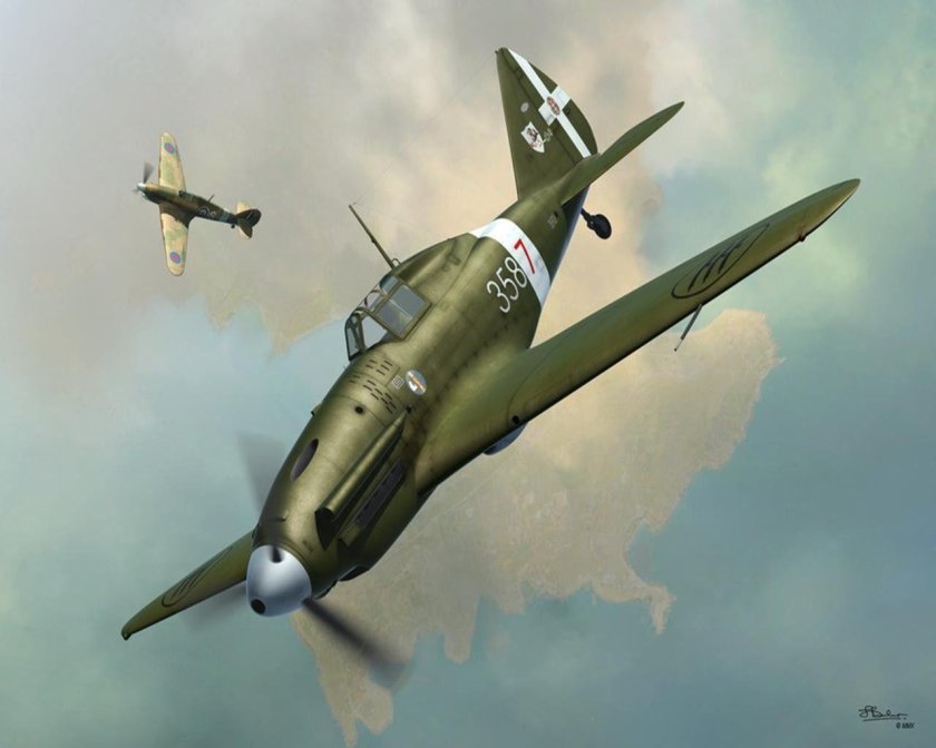 Истребитель Reggiane re.2005 Sagittario