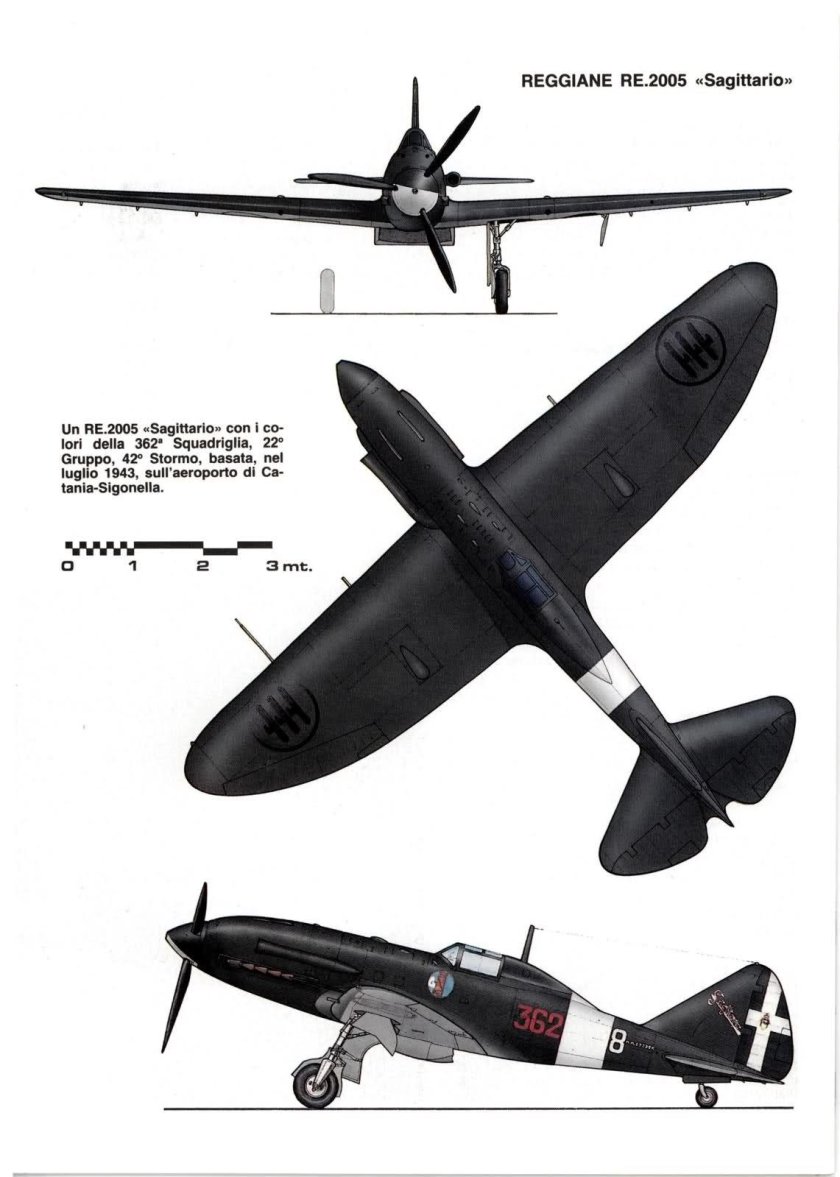 Истребитель Reggiane re.2005 Sagittario