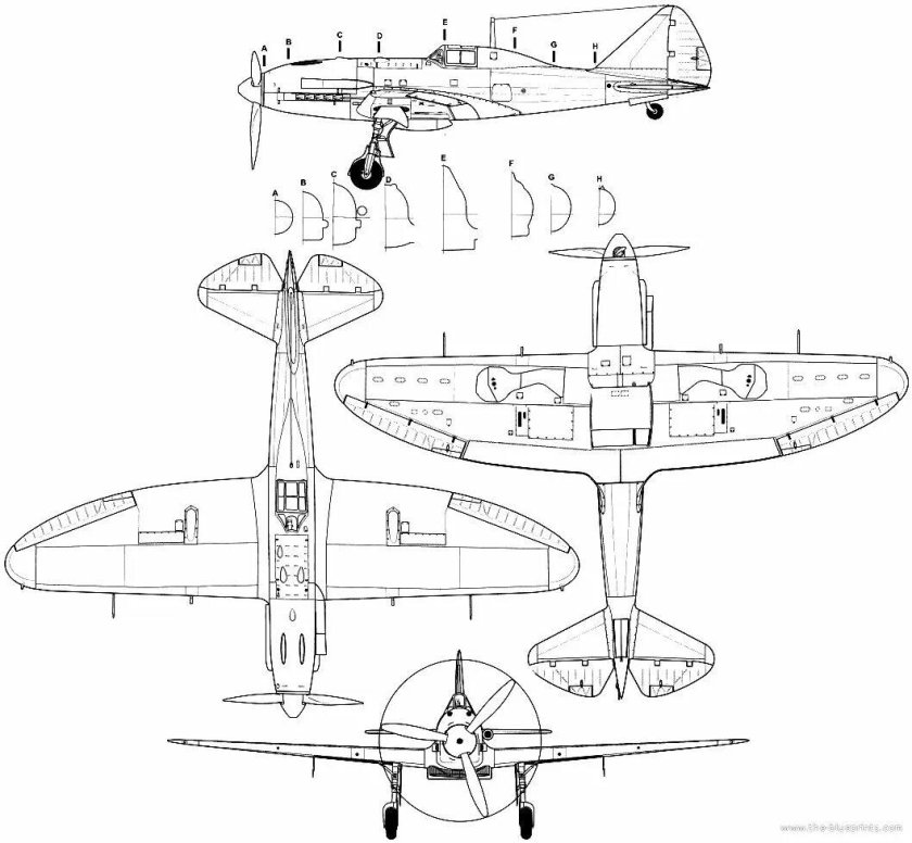 Истребитель Reggiane re.2005 Sagittario