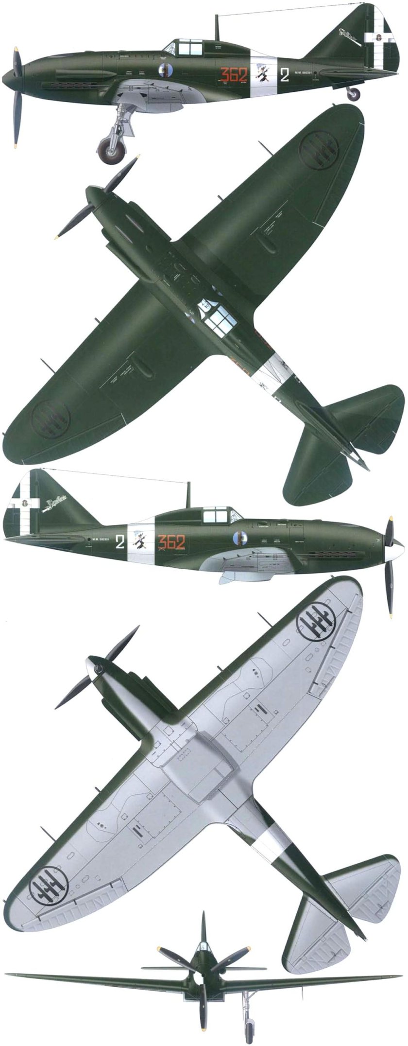 Истребитель Reggiane re.2005 Sagittario