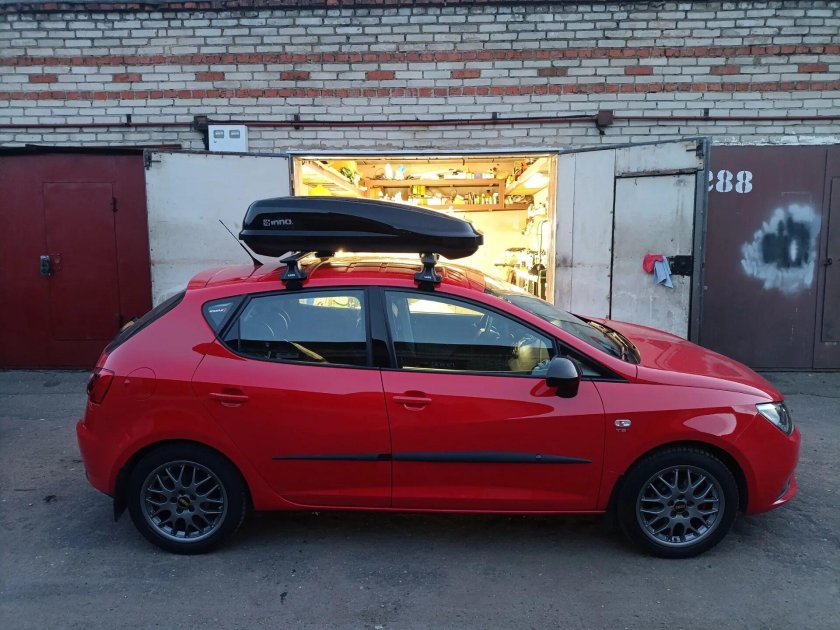 Багажник бокс на skoda fabia 2 хэтчбек