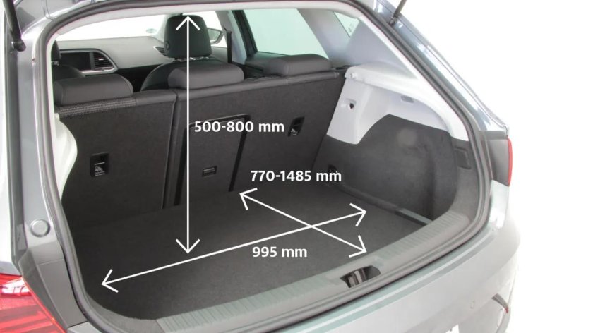 Габариты багажника VW Golf 6