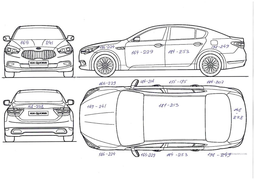 Kia Cerato чертеж