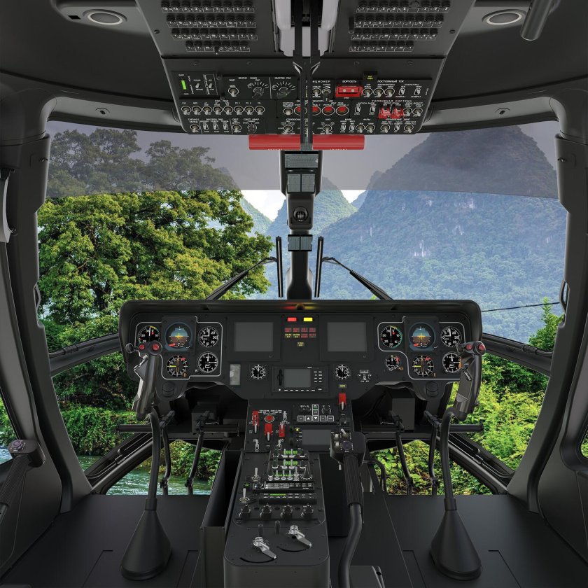 Ансат вертолет кабина