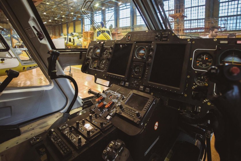 Ансат вертолет кабина