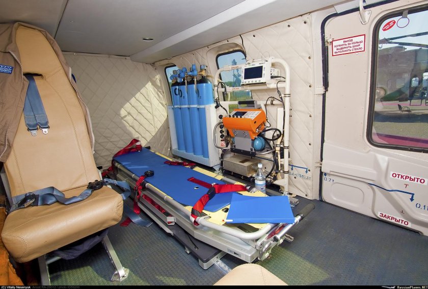 Медицинский вертолет Ансат