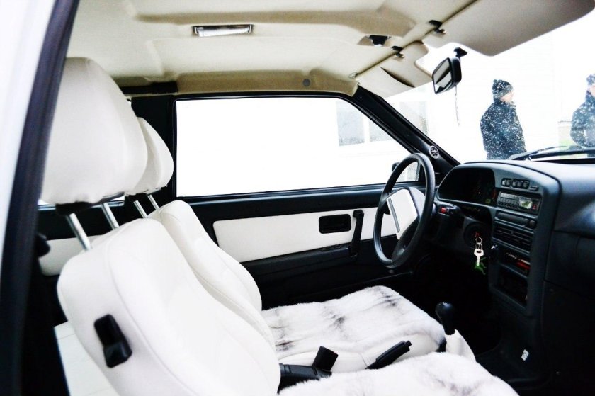 Белый салон ВАЗ 2108