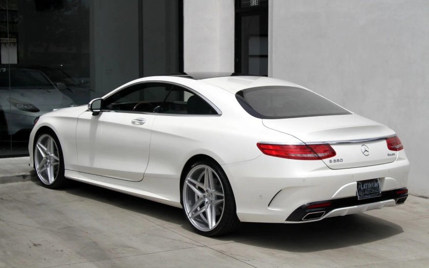 Мерседес s купе белый