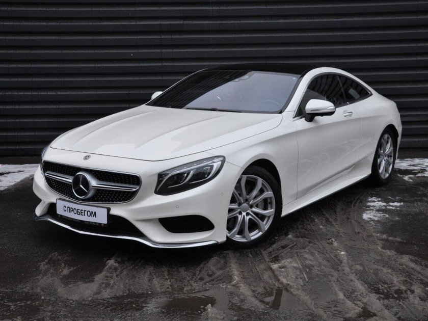 Мерседес s купе белый