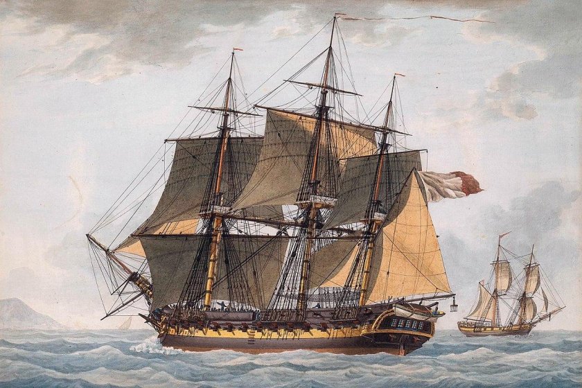 Французский парусный Фрегат Hermione