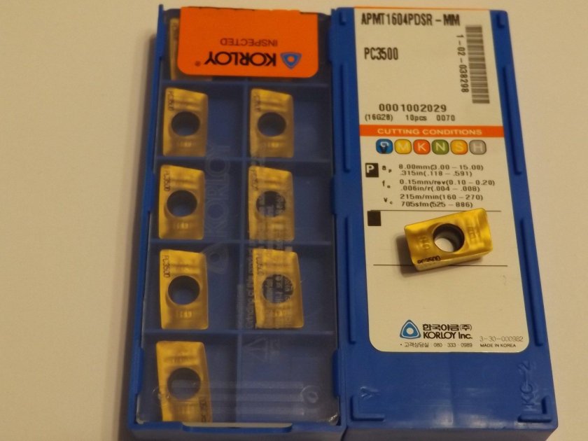 Пластина APMT 1604pdsr-mm pc3545 KORLOY