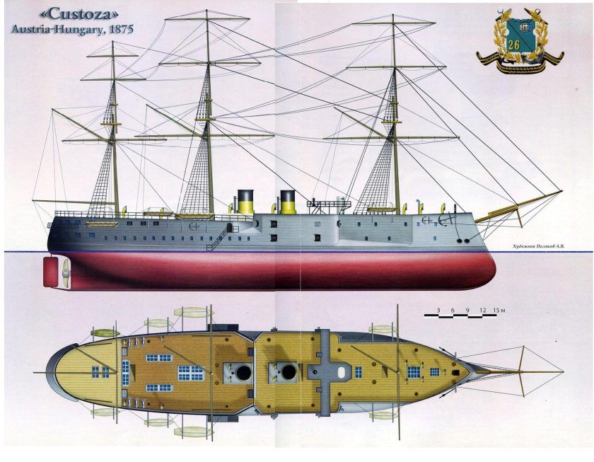 Кустоца броненосец казематный