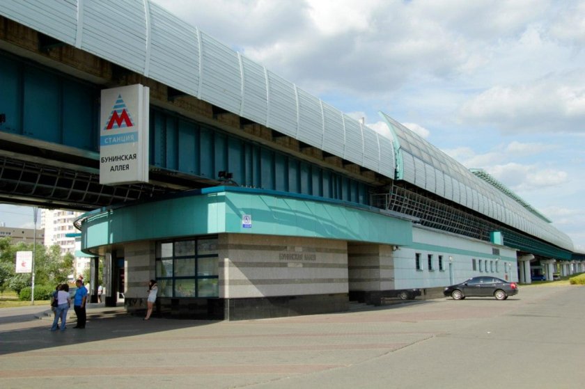 Бутовская линия метро Бунинская аллея