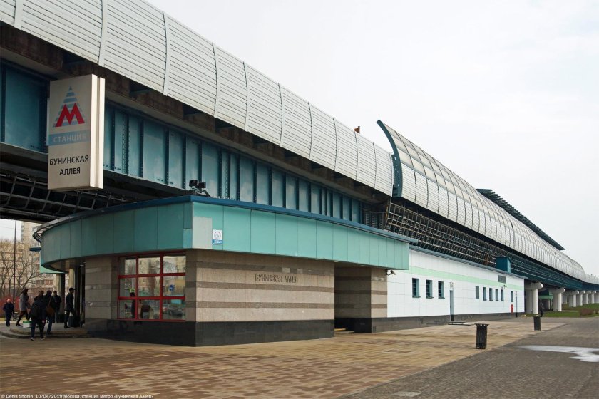 Бутовская линия метро Бунинская аллея