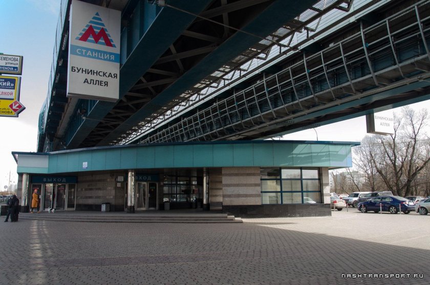 Бутовская линия метро Бунинская аллея