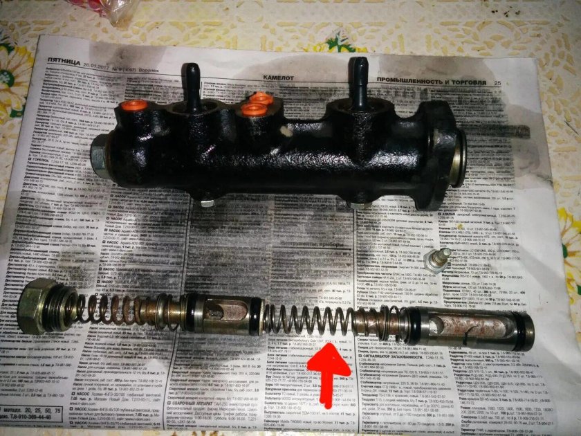 Главный тормозной цилиндр ВАЗ 2107
