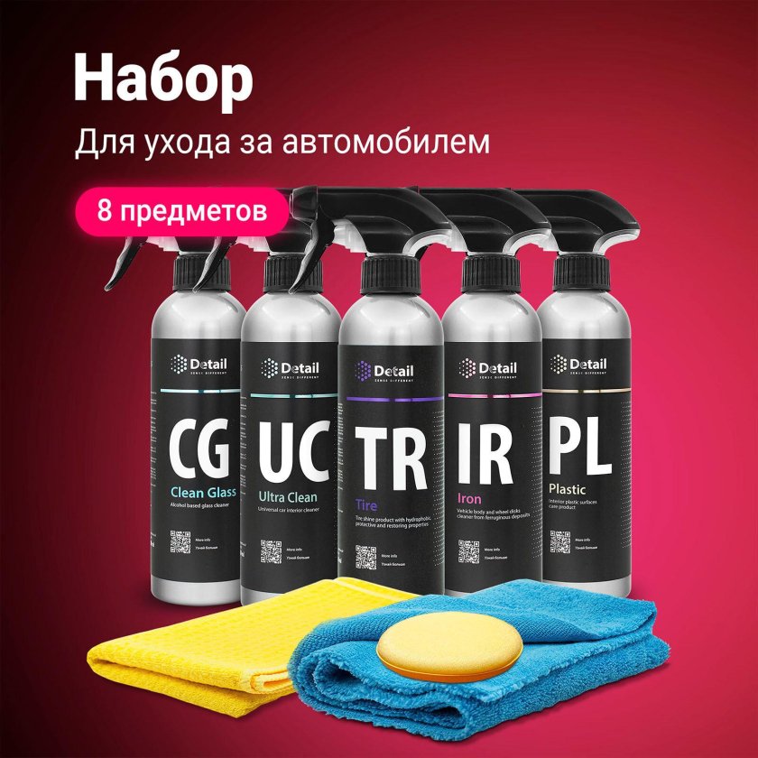 Набор для ухода за автомобилем detail