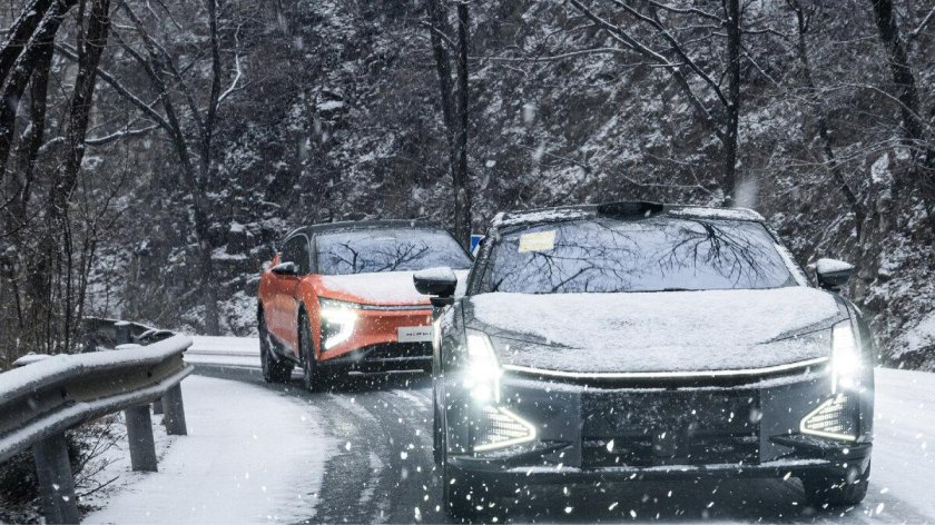 Электромобиль зимой