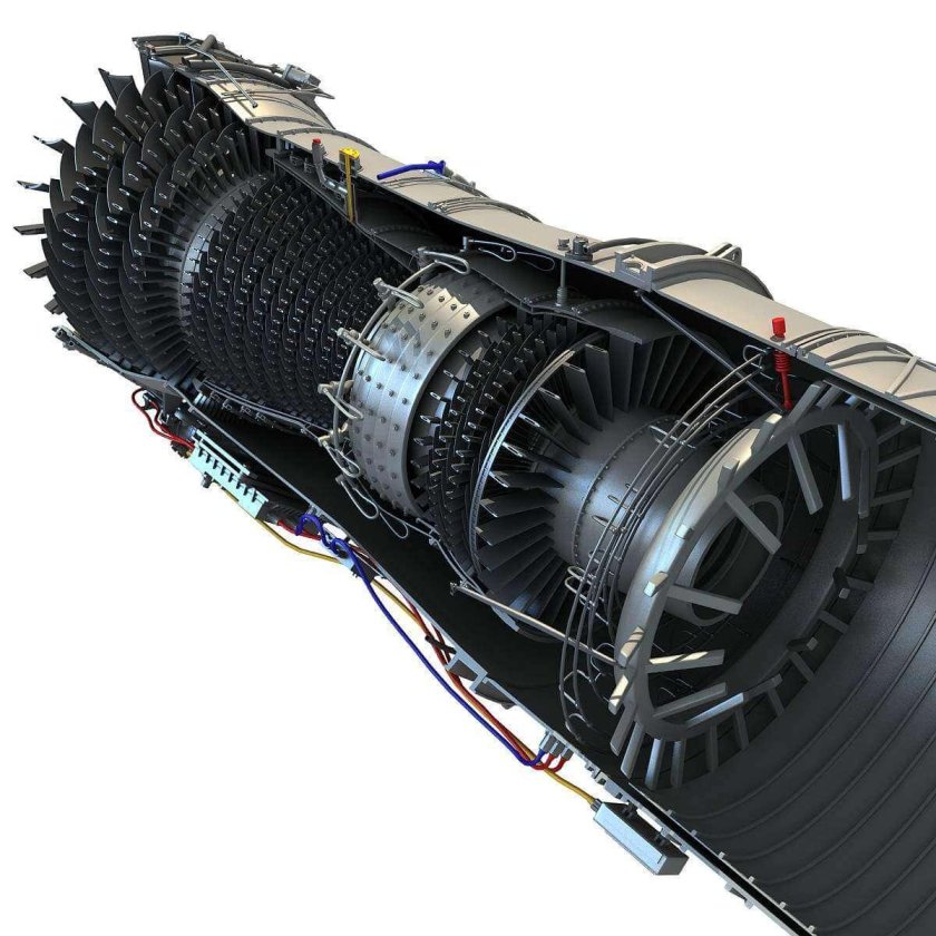 Jet engine Cutaway