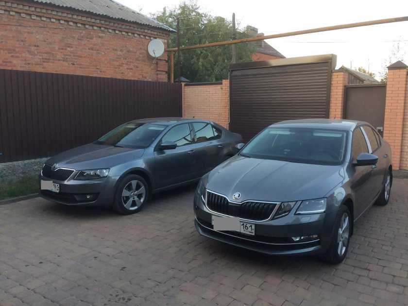 Шкода Октавия а8 серый металлик