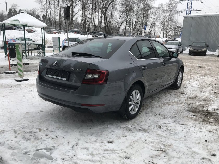 Шкода Октавия а8 серый металлик