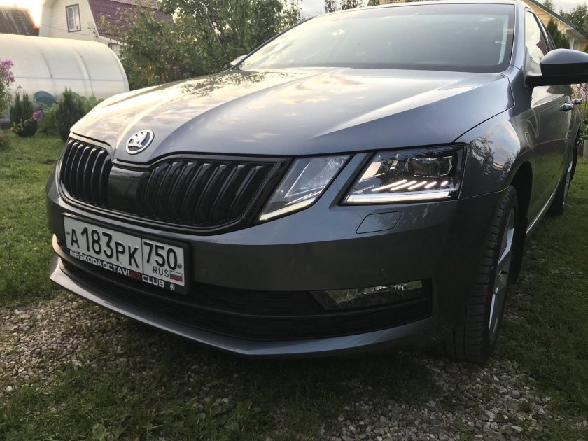 Skoda Octavia 2021 серый металлик