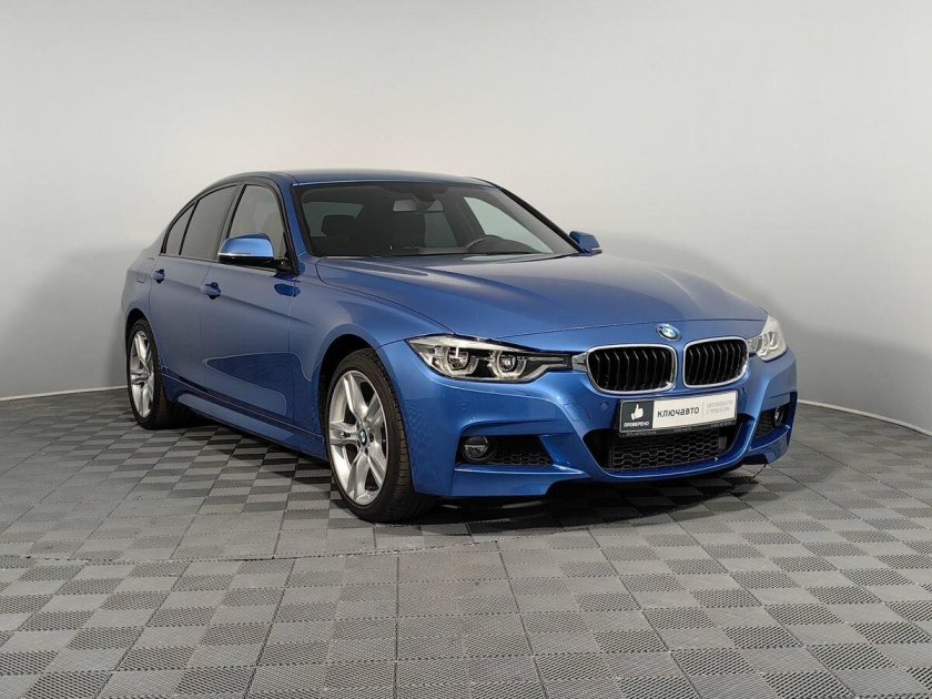 BMW 3 2017 синяя