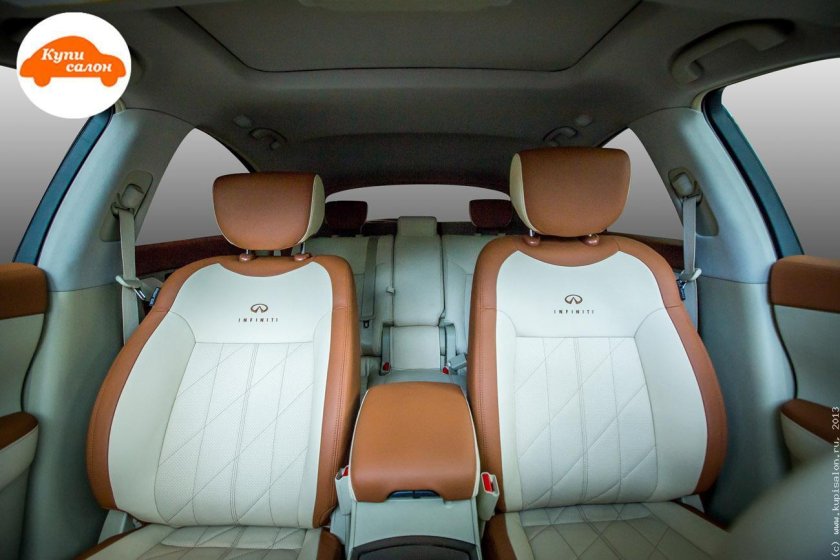 Fx37 салон рыжая кожа