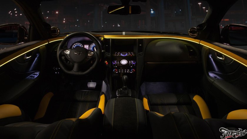 Infiniti fx37 контурная подсветка