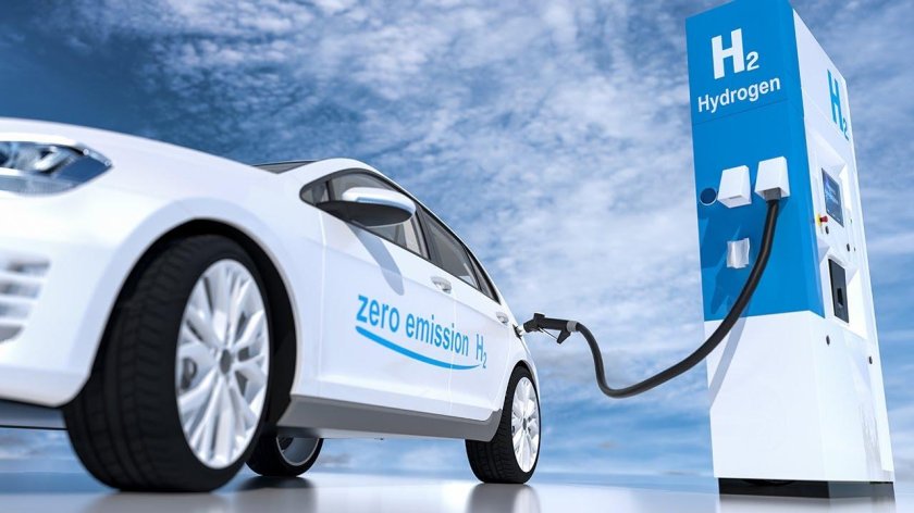 Hydrogen fuel cell car
