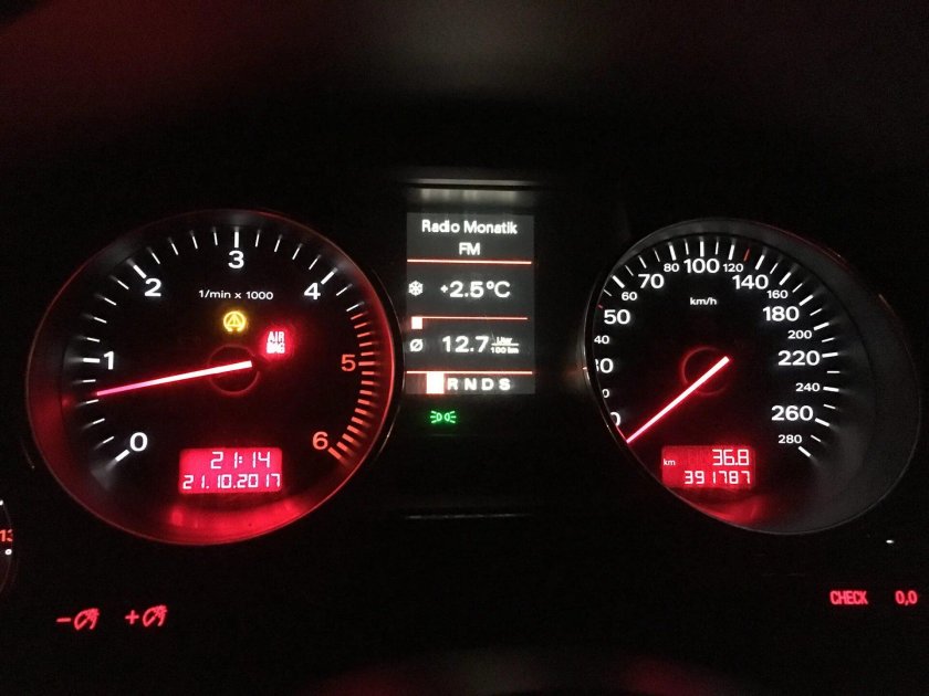 Ошибка Ауди ESP