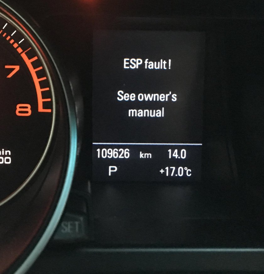 Audi q7 ESP ошибка