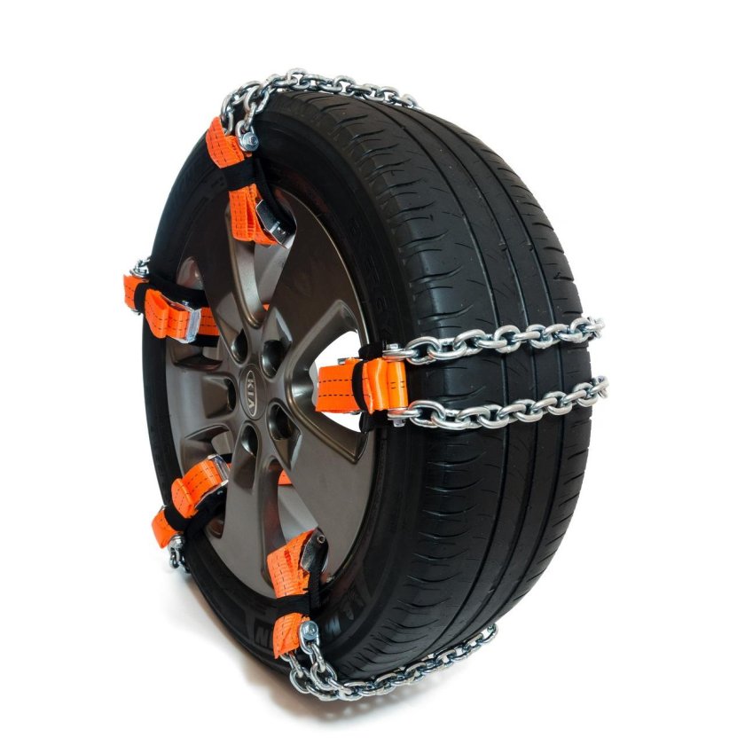 Браслеты противоскольжения 235/70r16-275/75r21 2 шт. (Лента 50 мм, цепь 6 мм)