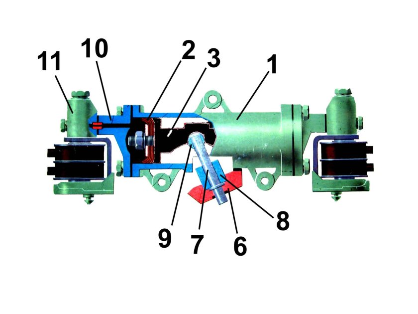 Переключатель пневматический двухпозиционный
