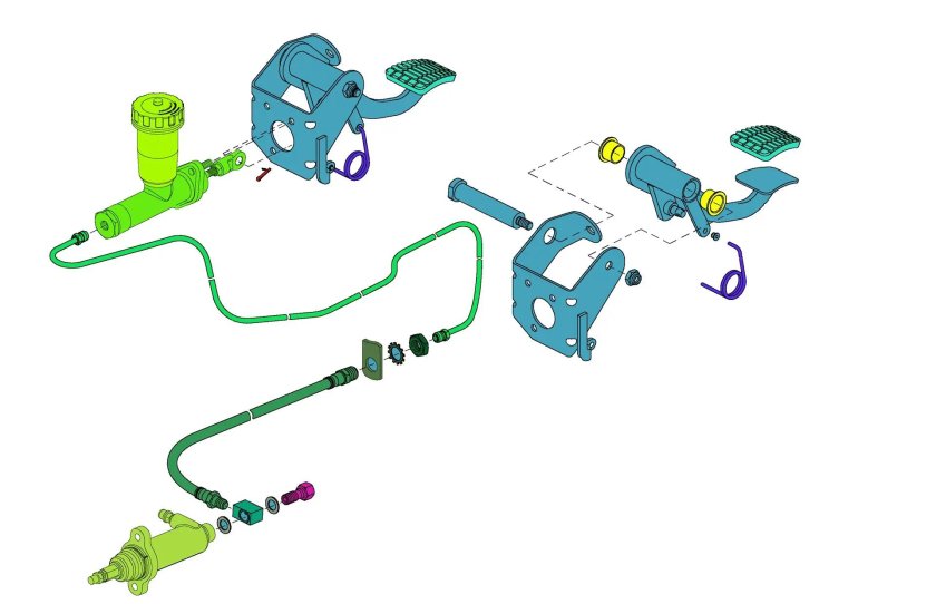 Привод педали сцепления УАЗ Патриот