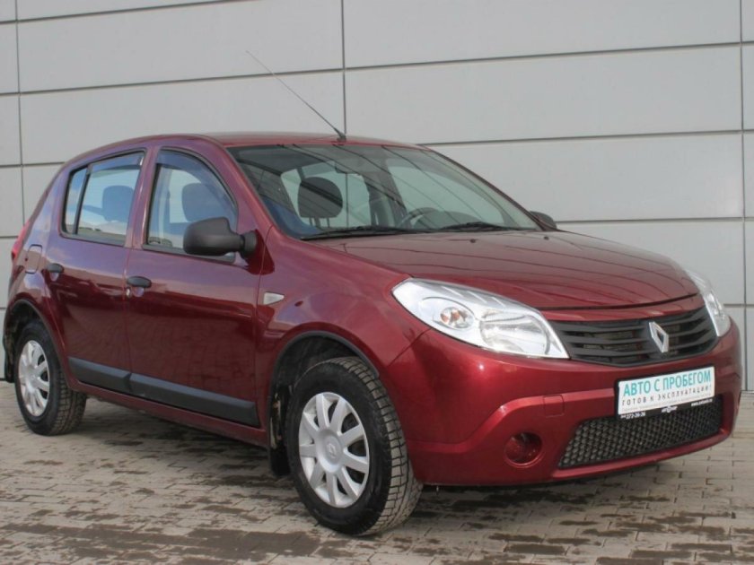Рено Сандеро 2013 красный