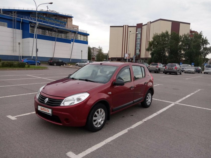 Renault Sandero 2012 красный