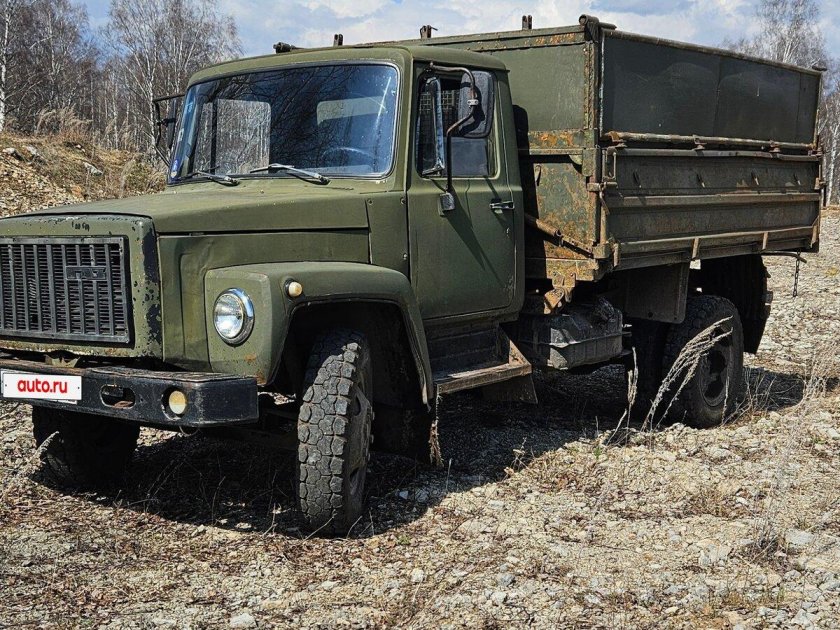 Газ 3307 хаки самосвал