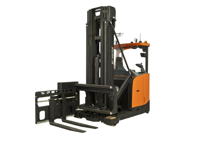 Узкопроходный высотный штабелер